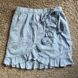 Super cute powder blue miniskirt by Madewell. Size 4.